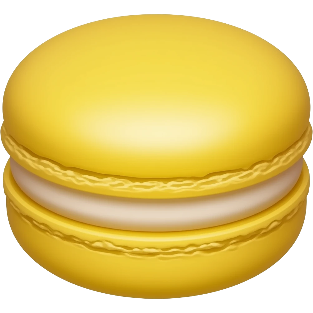 yellow macaron emoji