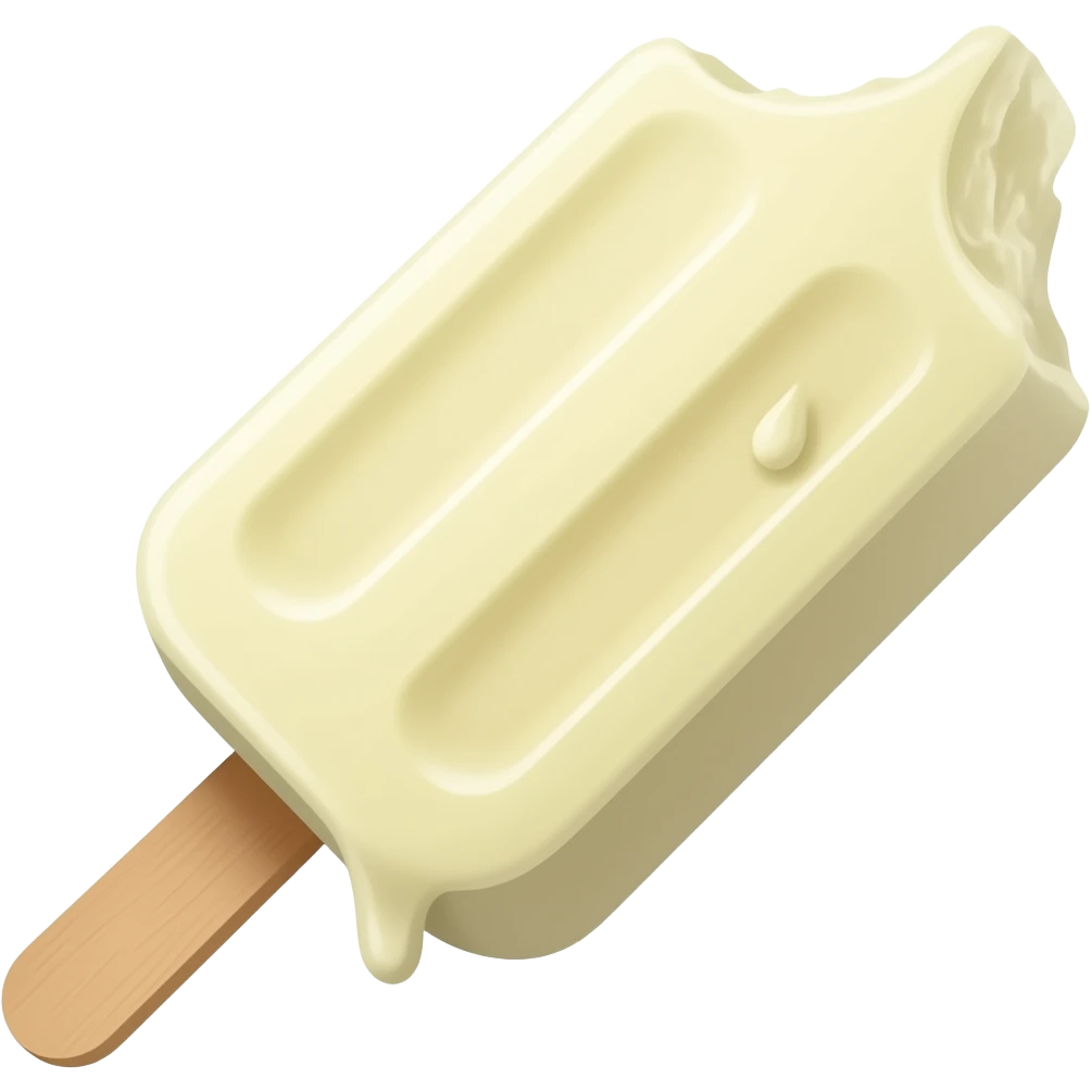 one bite cream ice bar emoji