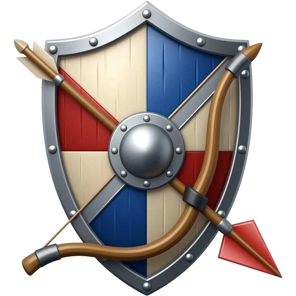 shieldbow and arrow emoji