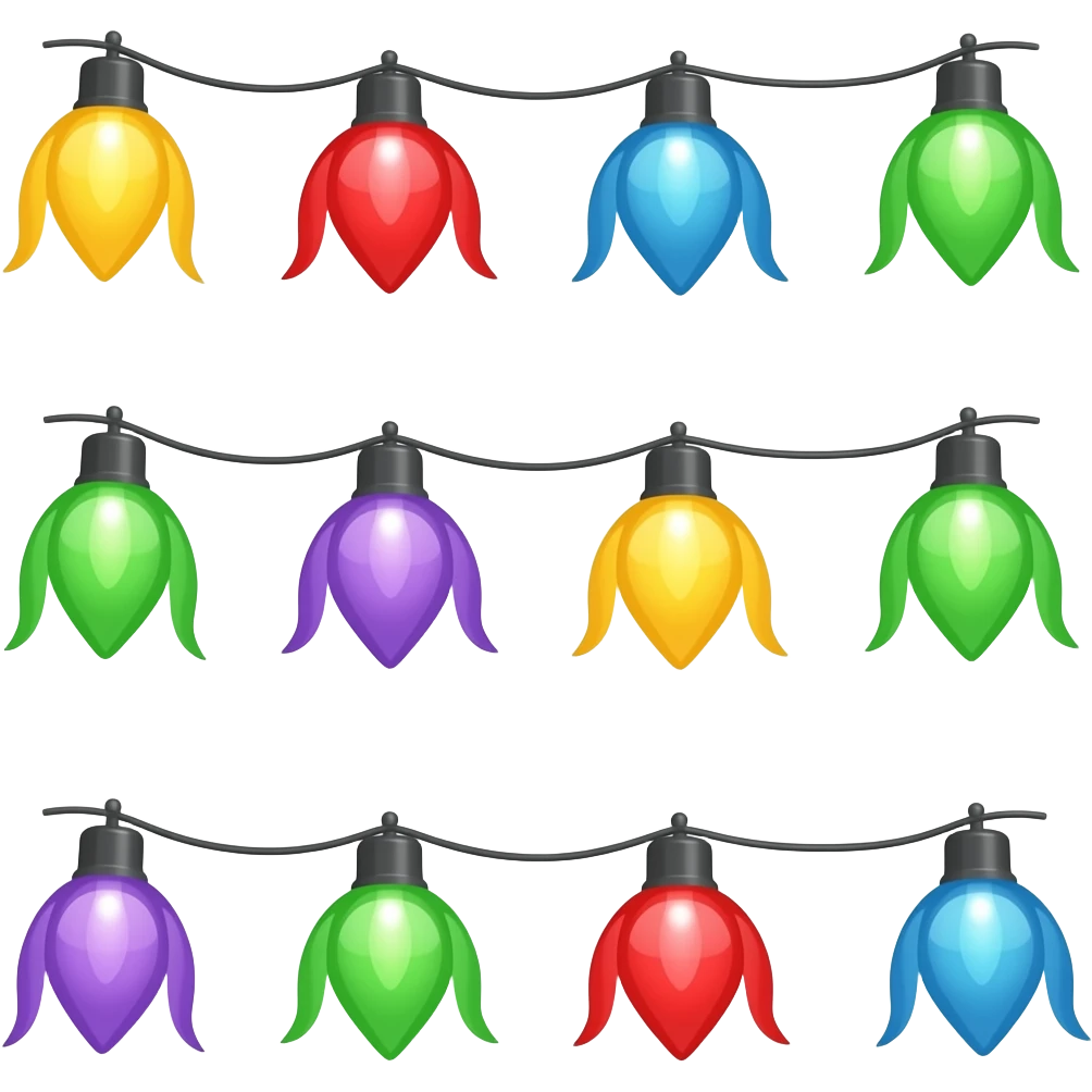 Colorful Festival Lights emoji