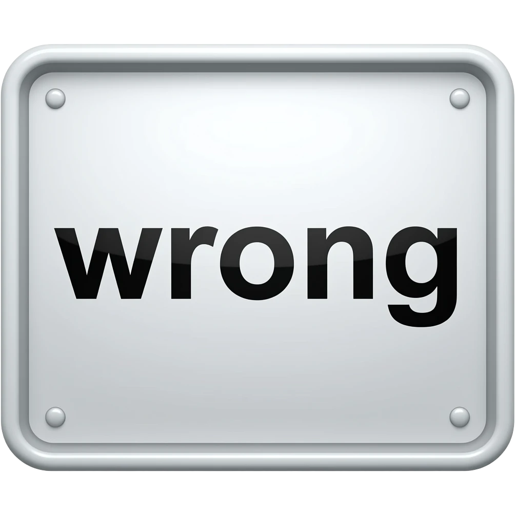 wrong emoji