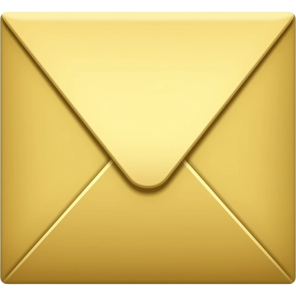Золотой конверт emoji