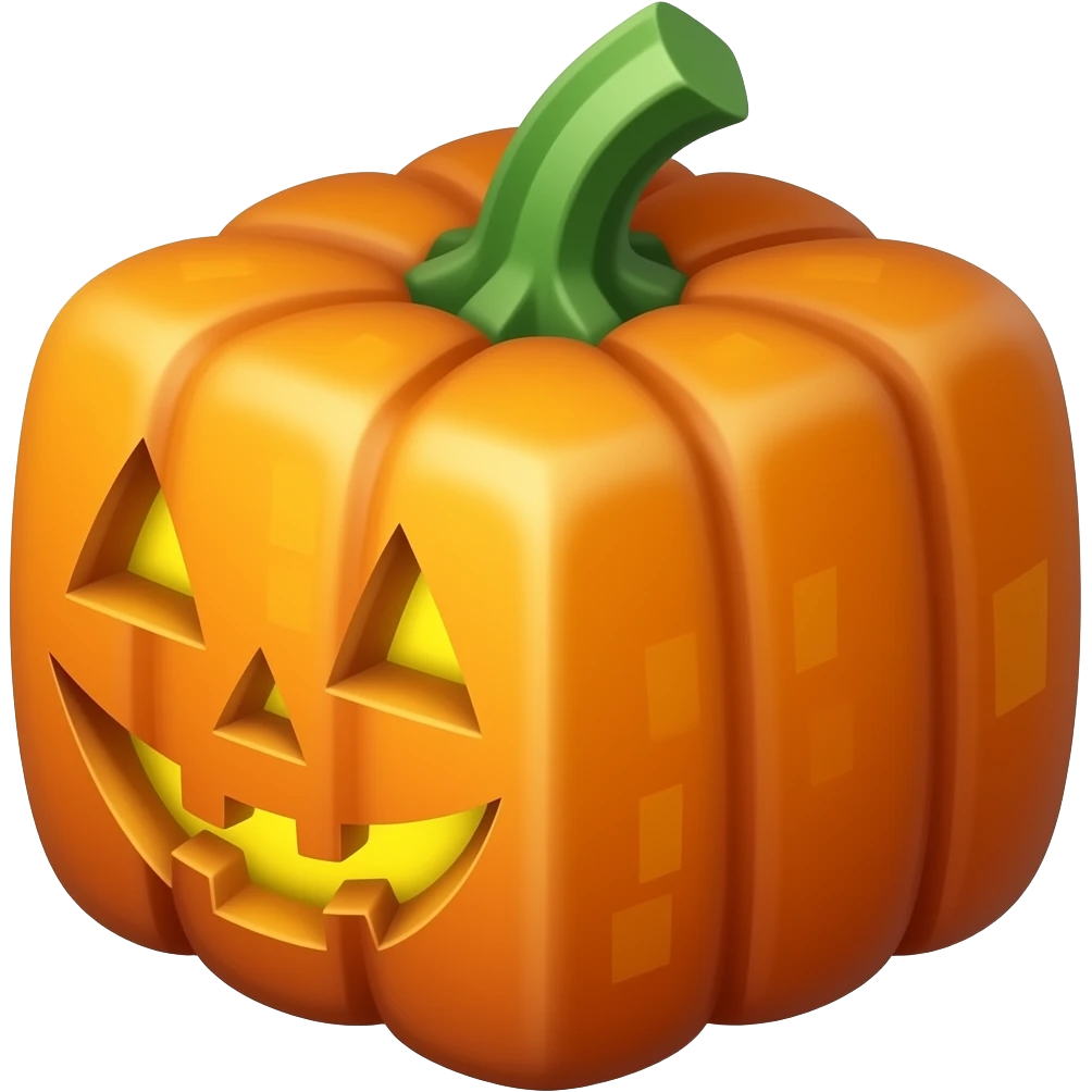 کدو مکعبی ماینکرافتی emoji