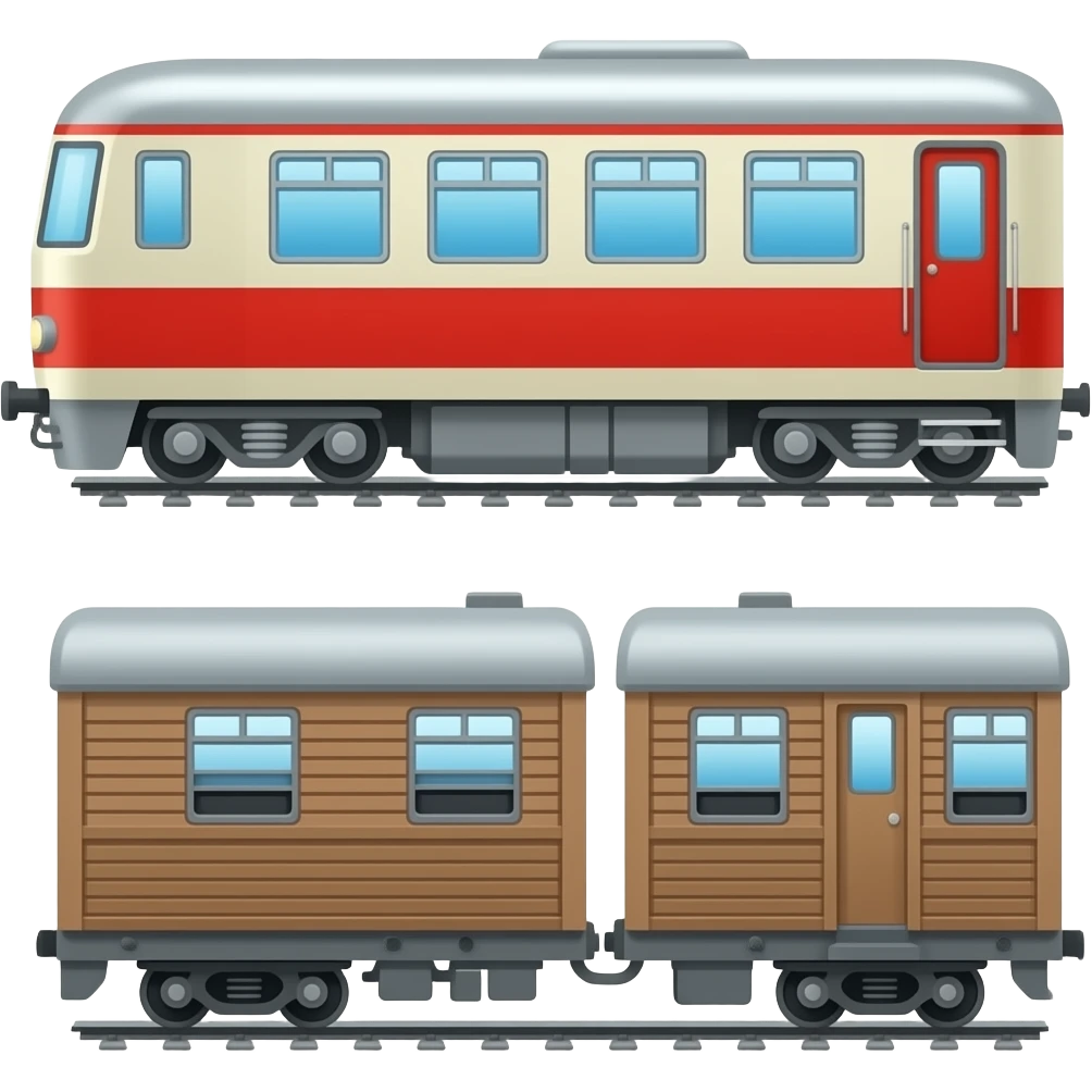 🚄🚃🚃 emoji