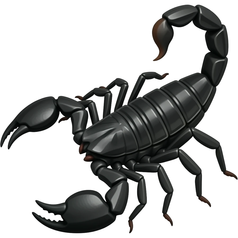 Scarpio enoji black colour emoji