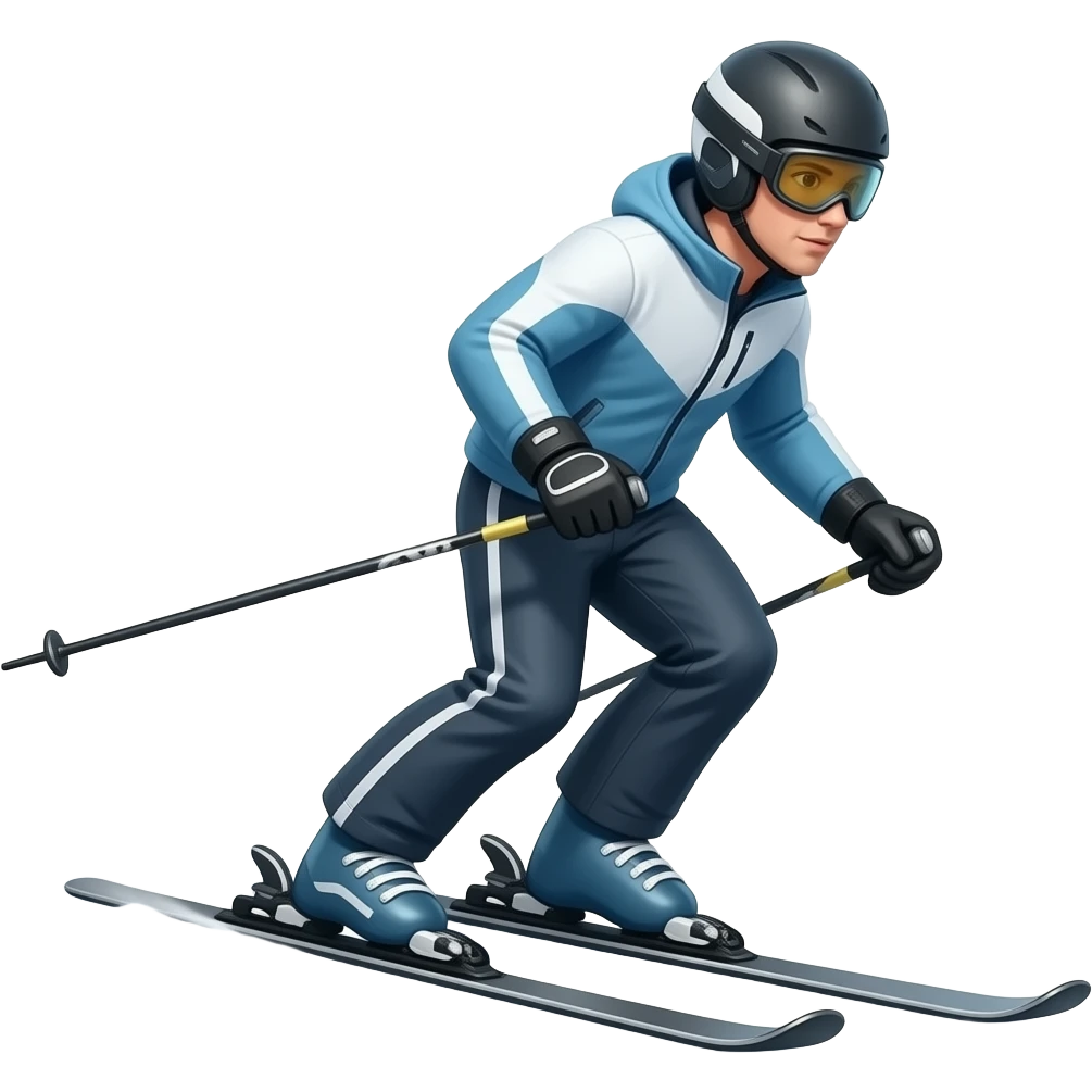 Alpine skier skiing emoji