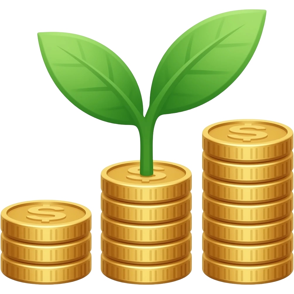 increasing coins emoji