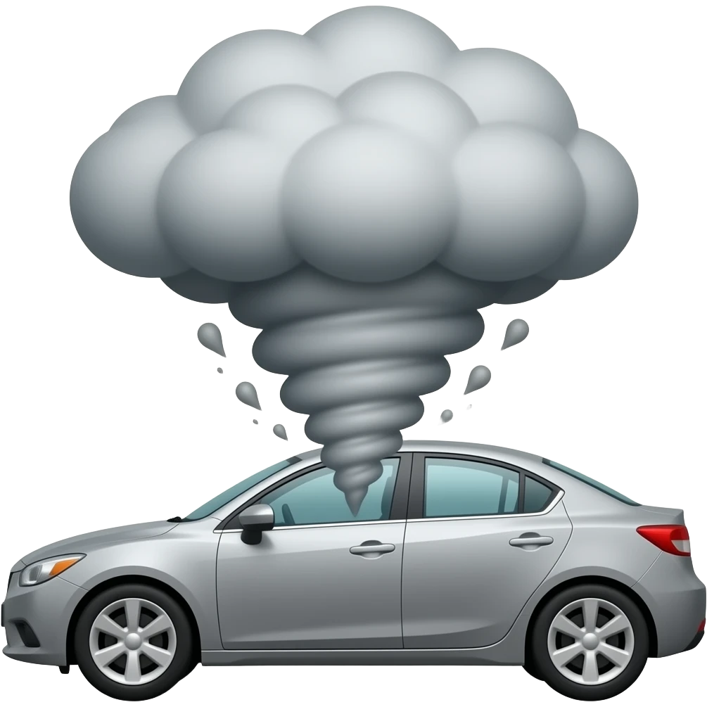 Tornado intercept vehicle emoji