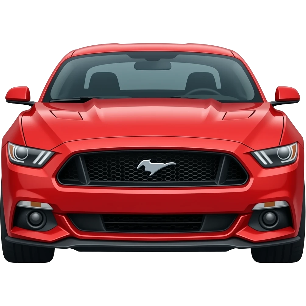 Red mustang emoji