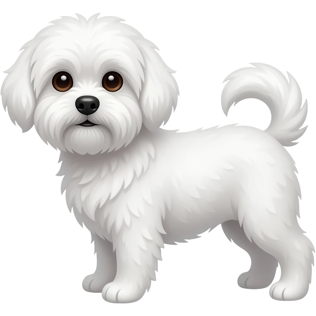 Maltese dog emoji