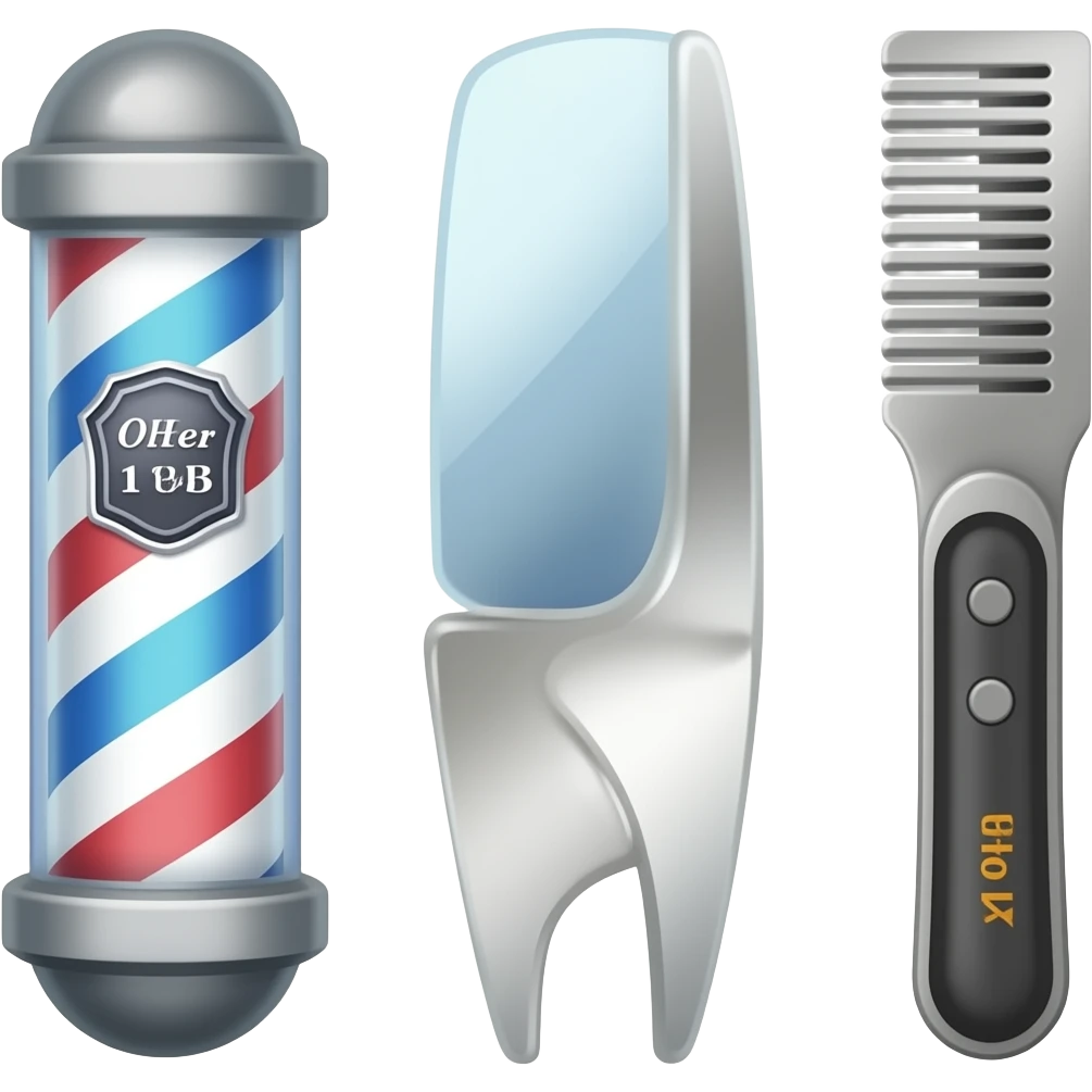 barber equipments emoji