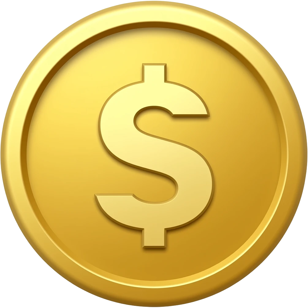 moneda dorada emoji