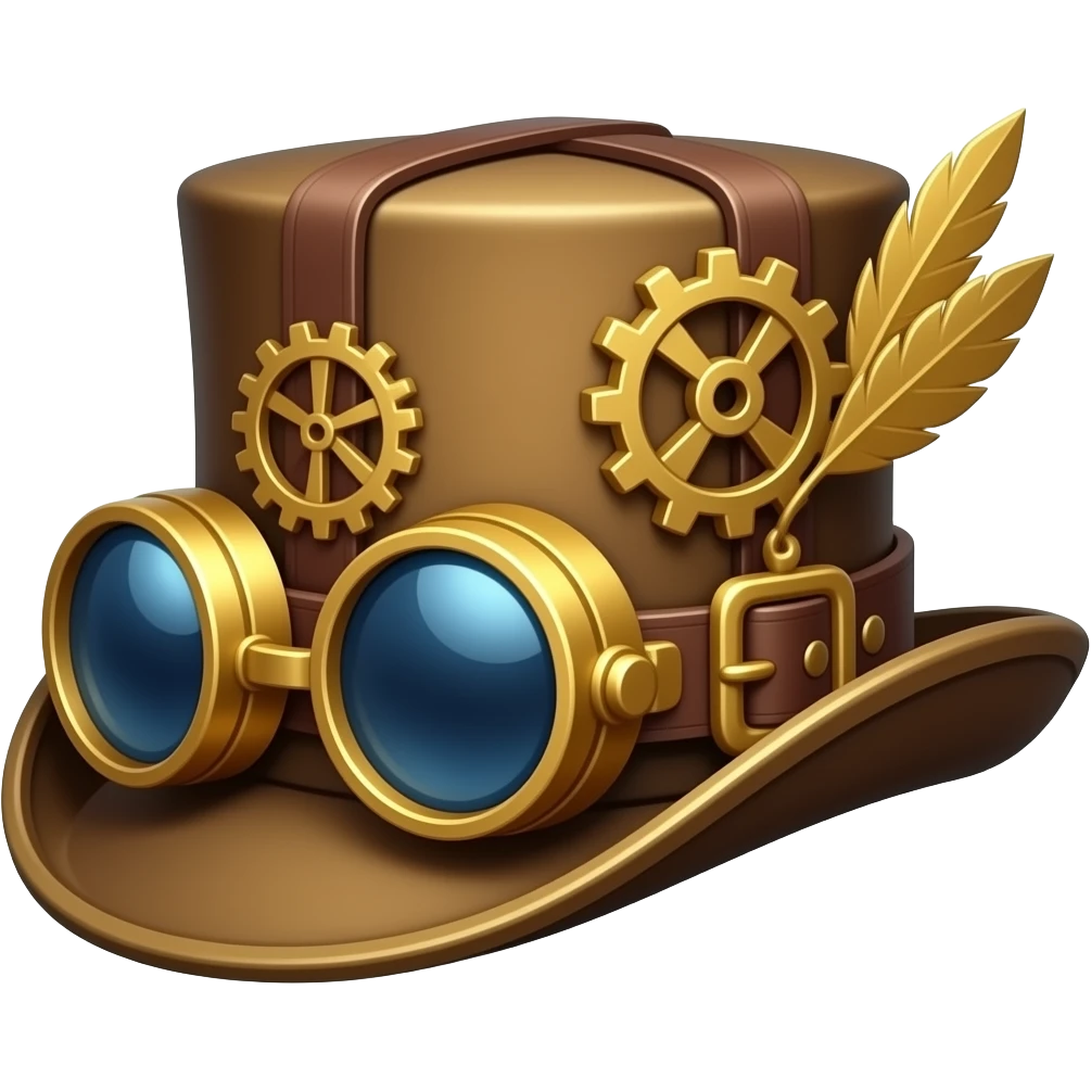 steampunk hat emoji