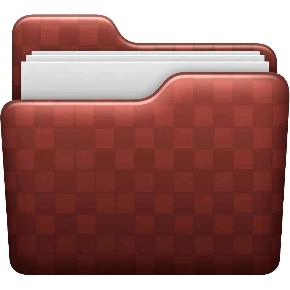Generate a emoji for folder in red and black theme emoji