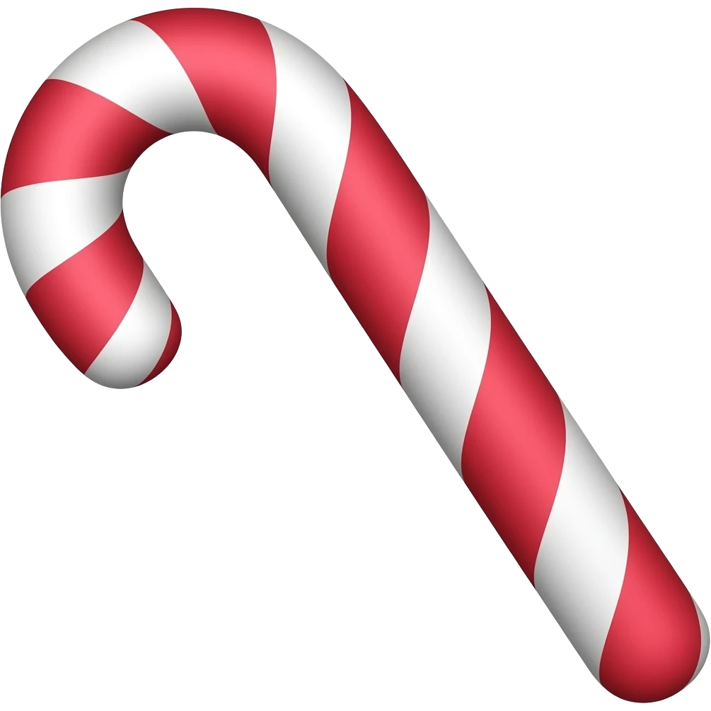 candy cane emoji