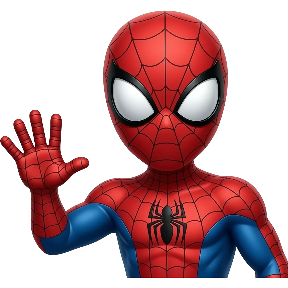 I want emoji of spiderman saying hello emoji