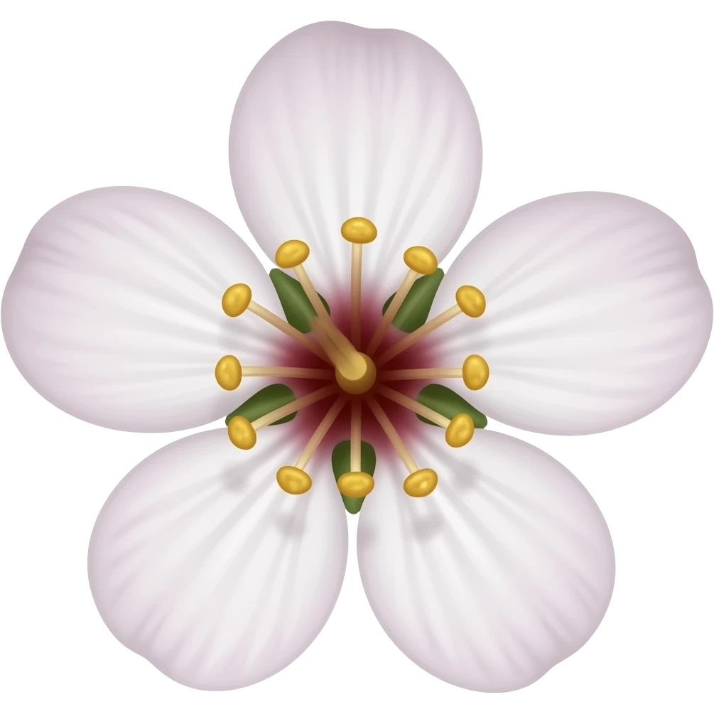 нарисуй цветок Malus 'Brandy Magic' emoji