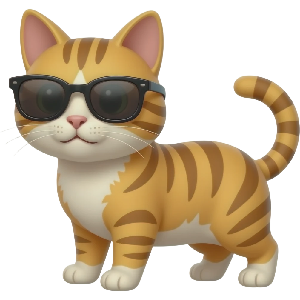Cat wearing sunglasses emoji