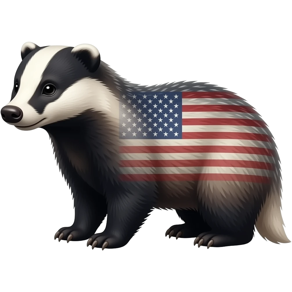 American  badger emoji