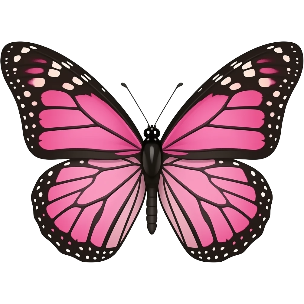 Borboleta rosa emoji