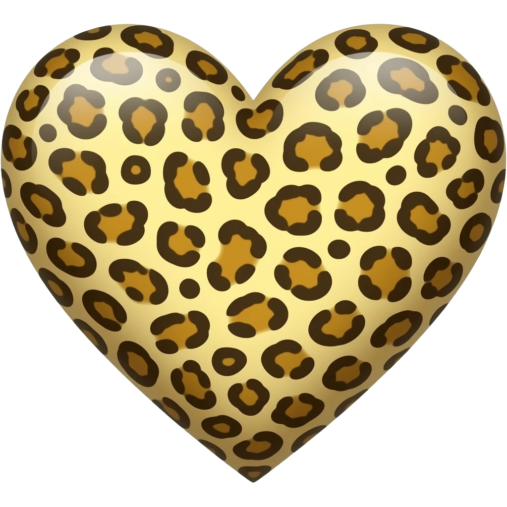 Leopard heart emoji
