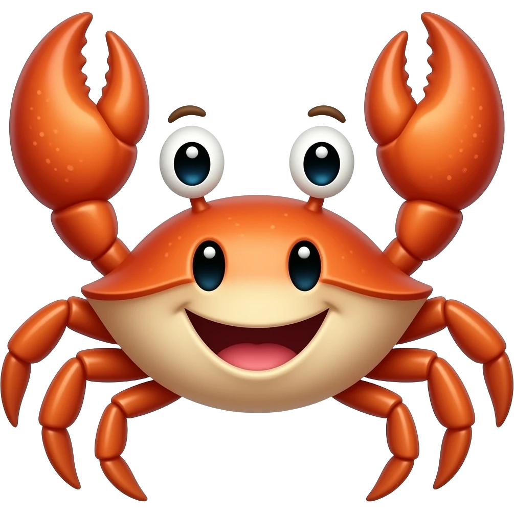 happy crab emoji