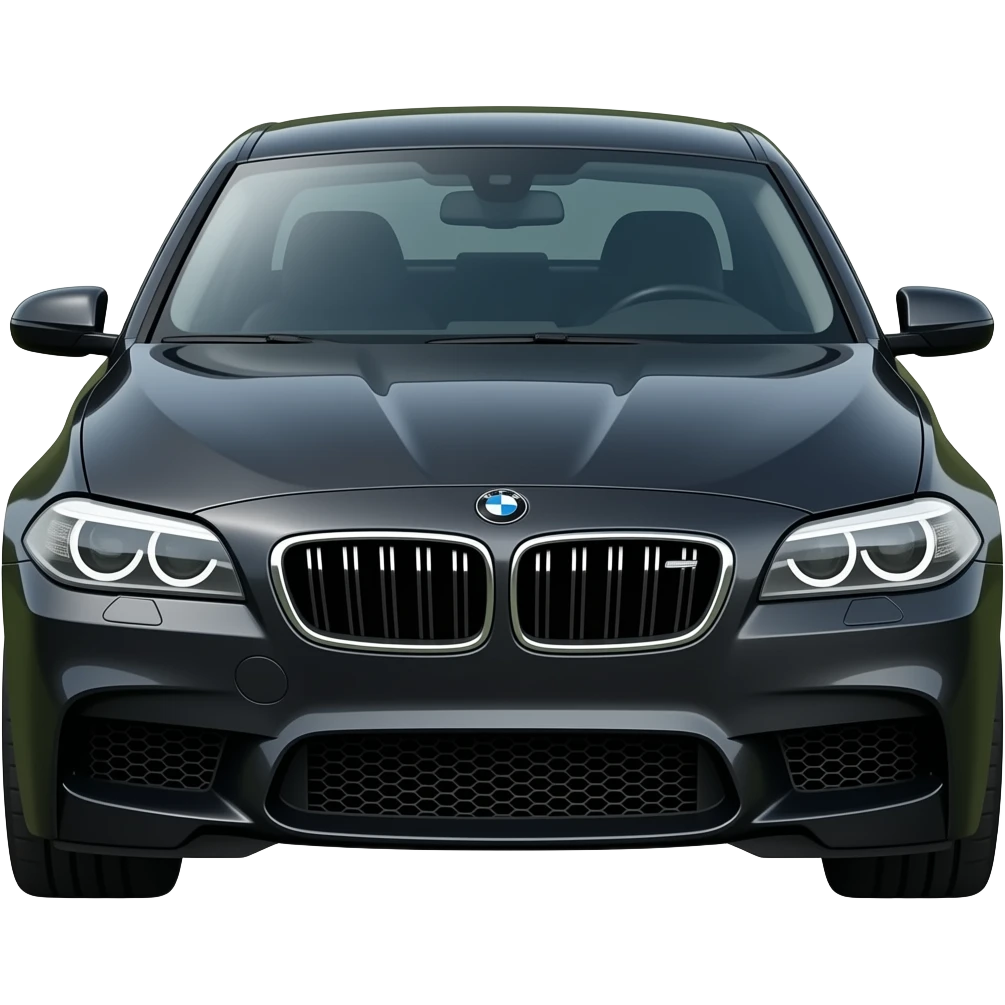 black BMW M5 emoji
