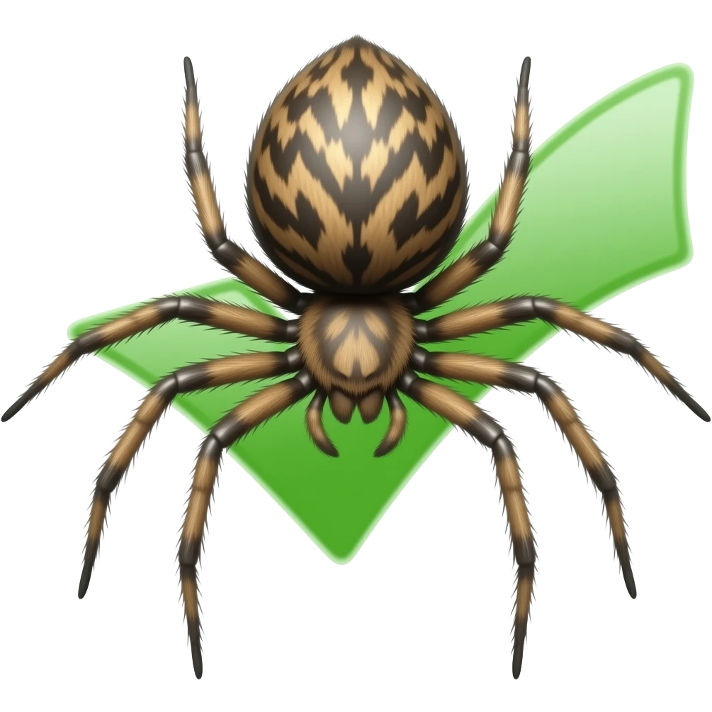 ✅️+🕷 emoji