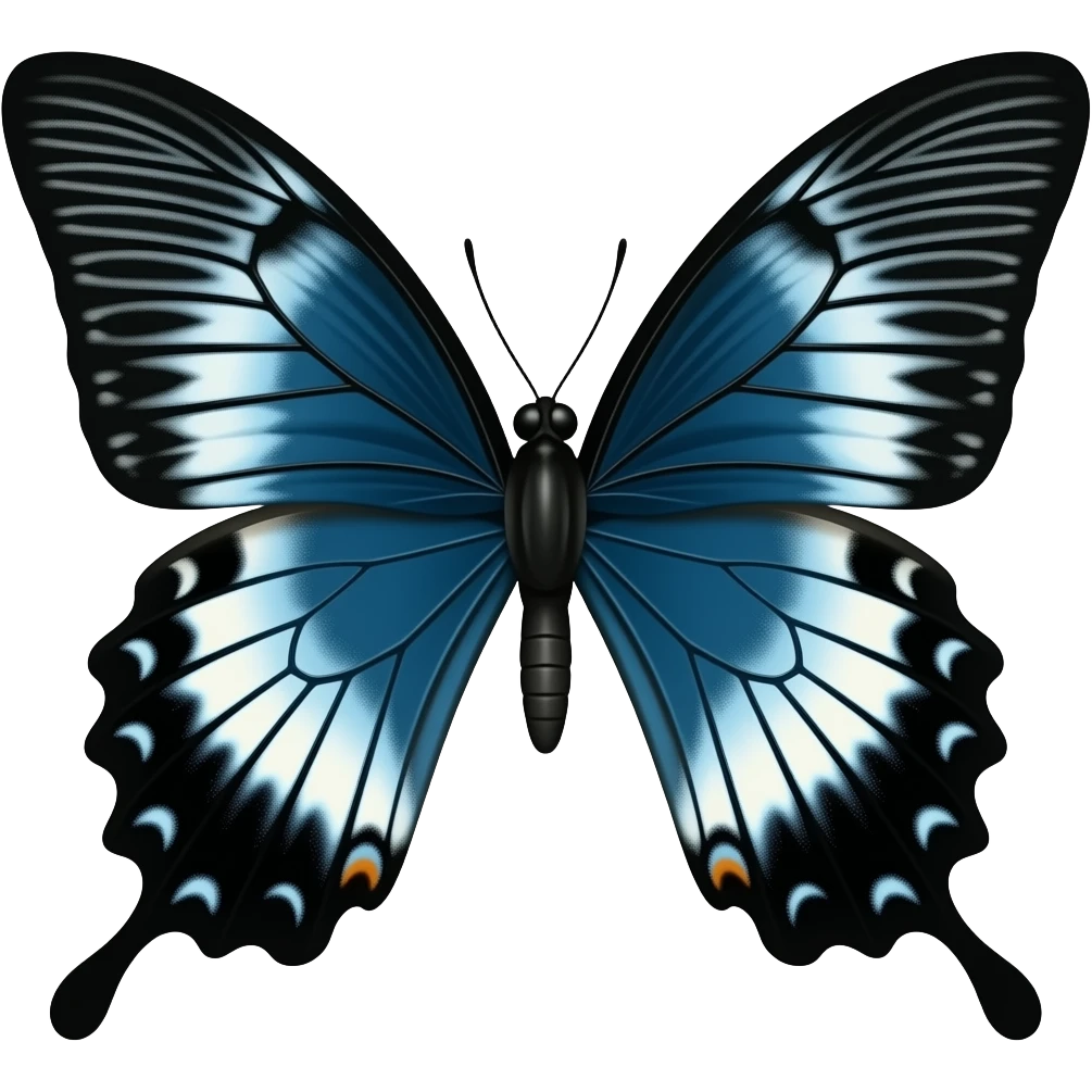 black butterfly emoji