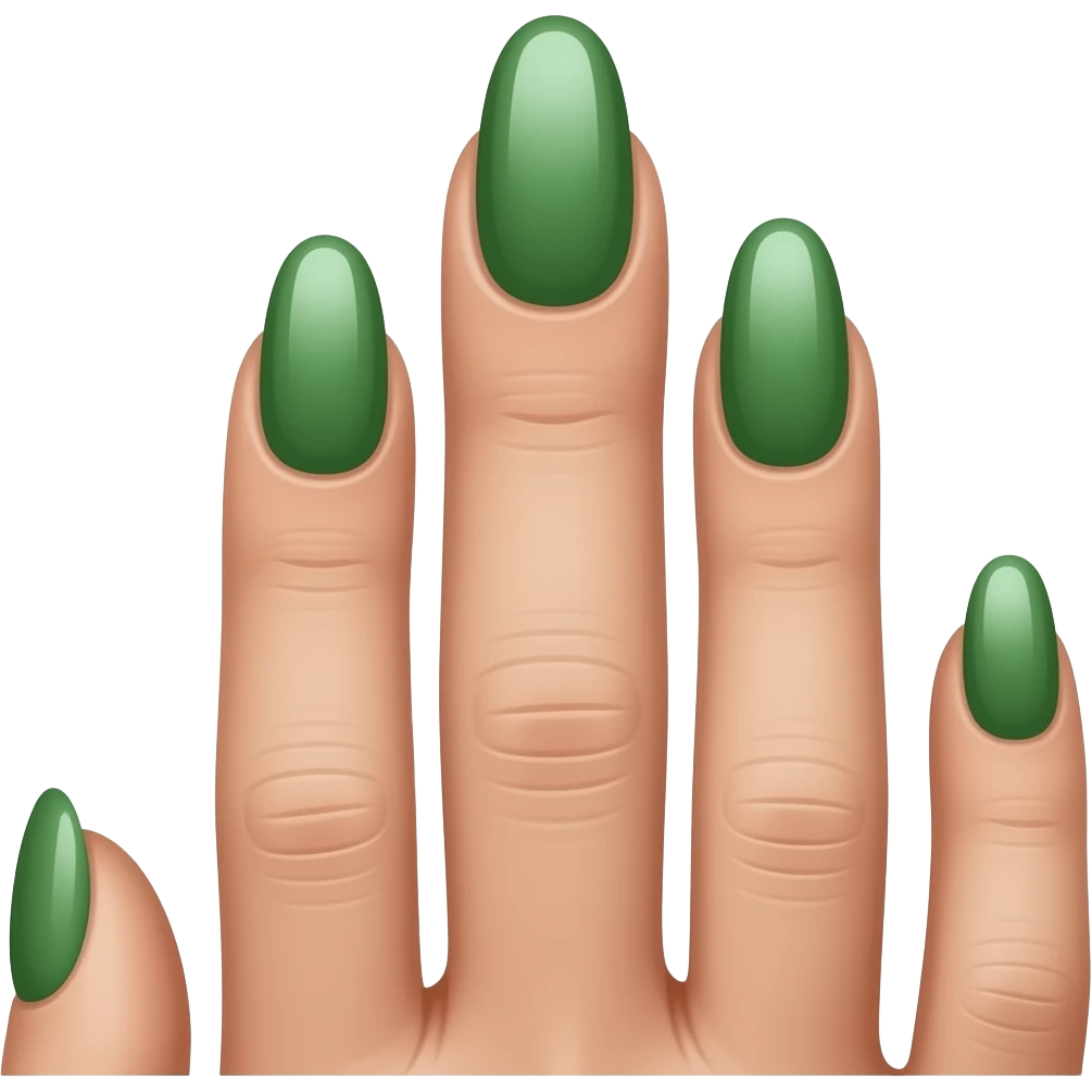 Unhas verdes emoji