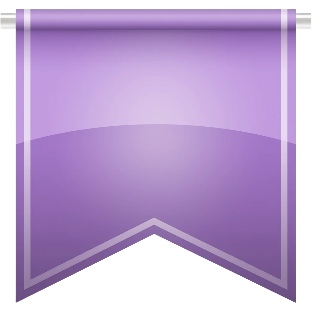 Listón morado emoji