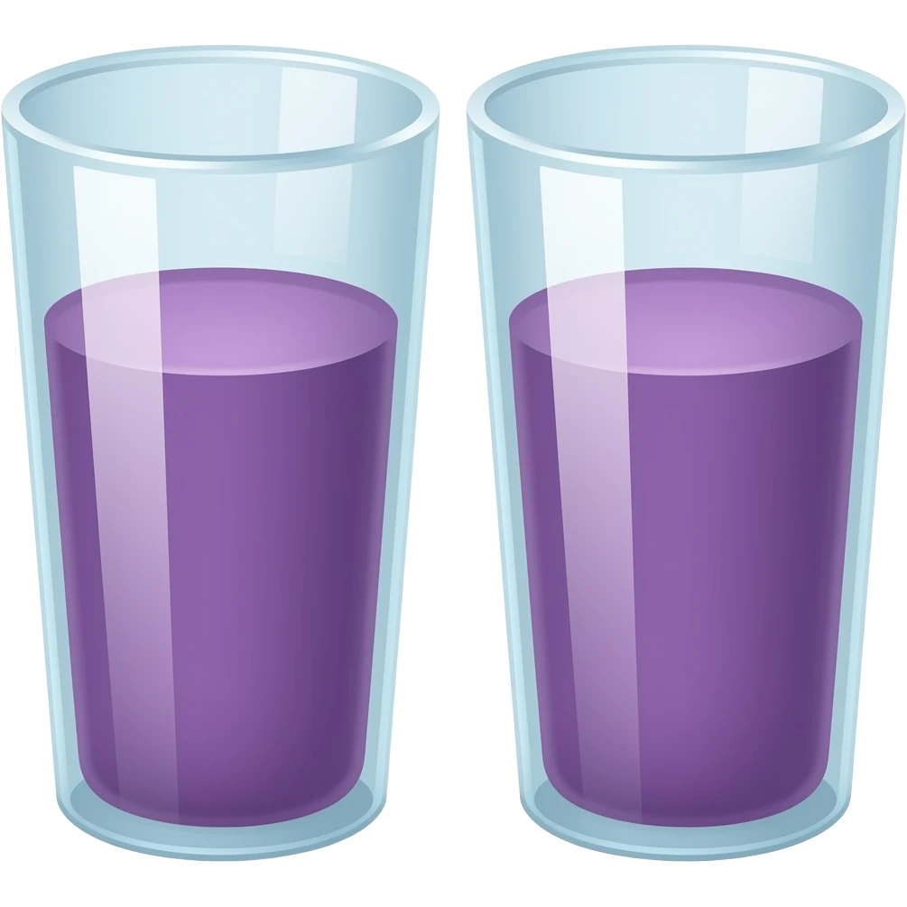 Double cup with purple cough syrup emoji