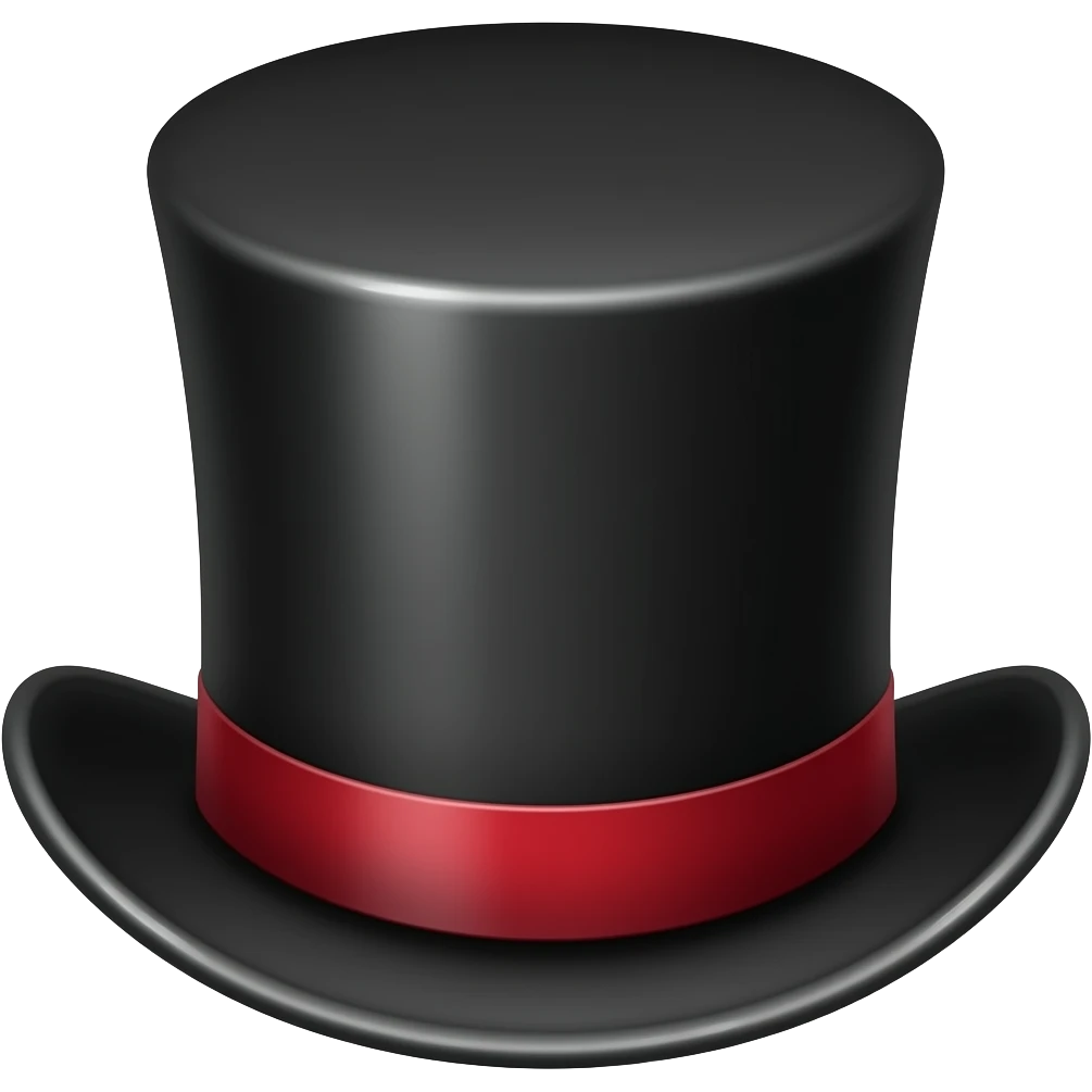 Magic Top Hat emoji
