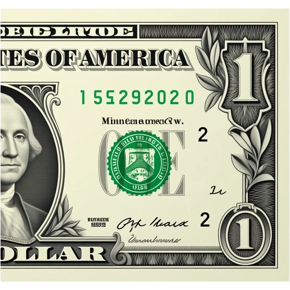 A light brown $1 bill emoji