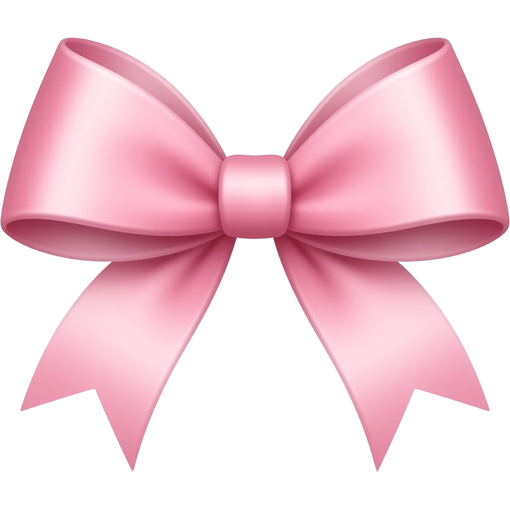 Laço rosa claro emoji