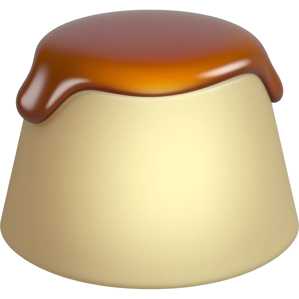 Pudding cup emoji