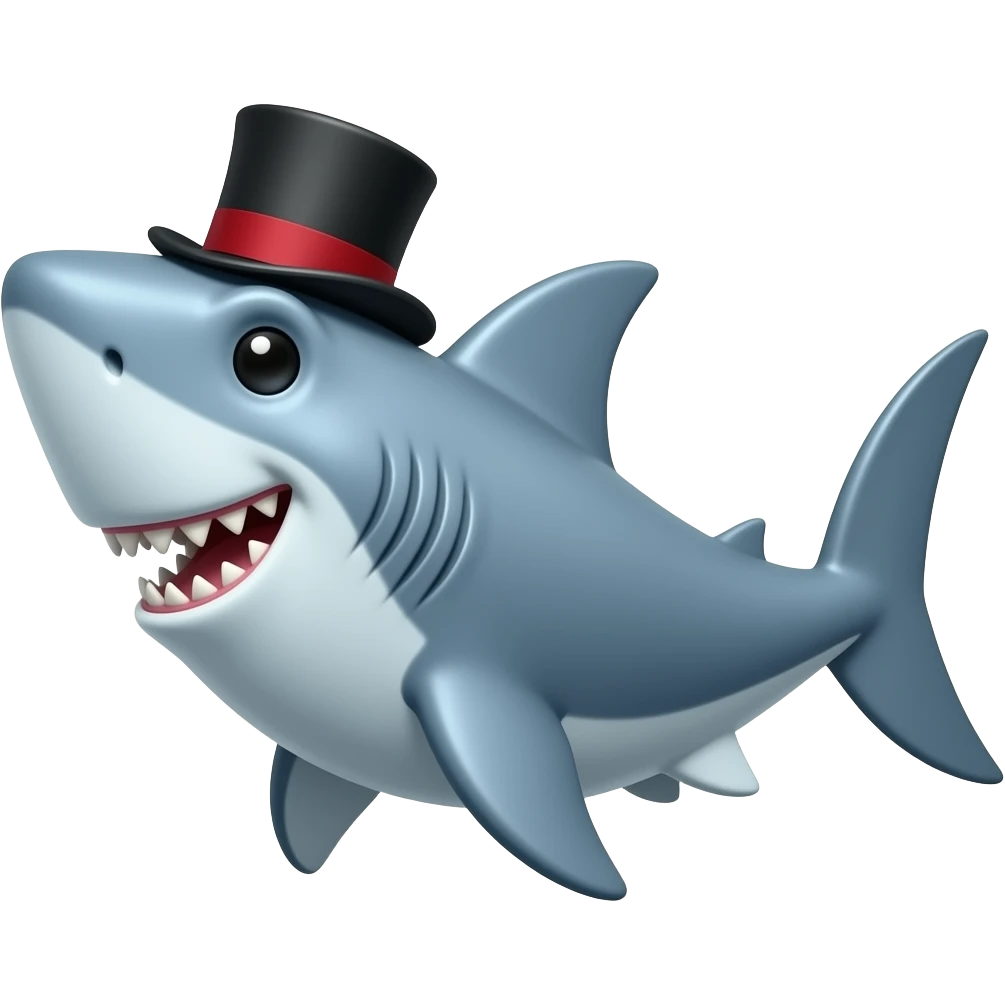 🦈+🎩 emoji