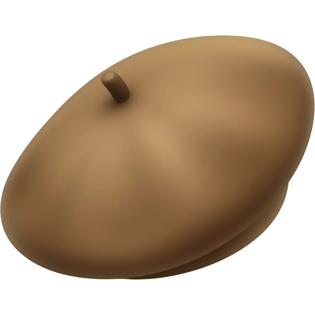 french brown Beret emoji