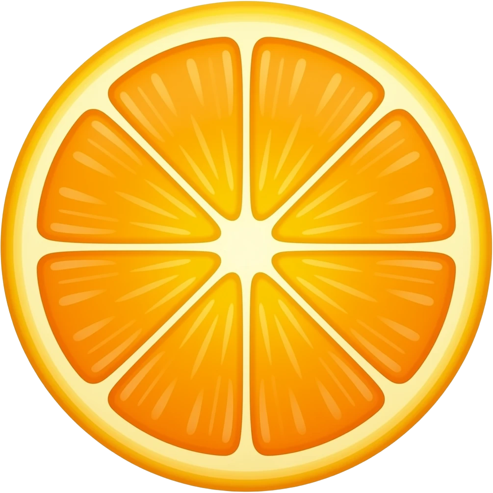 half orange emoji