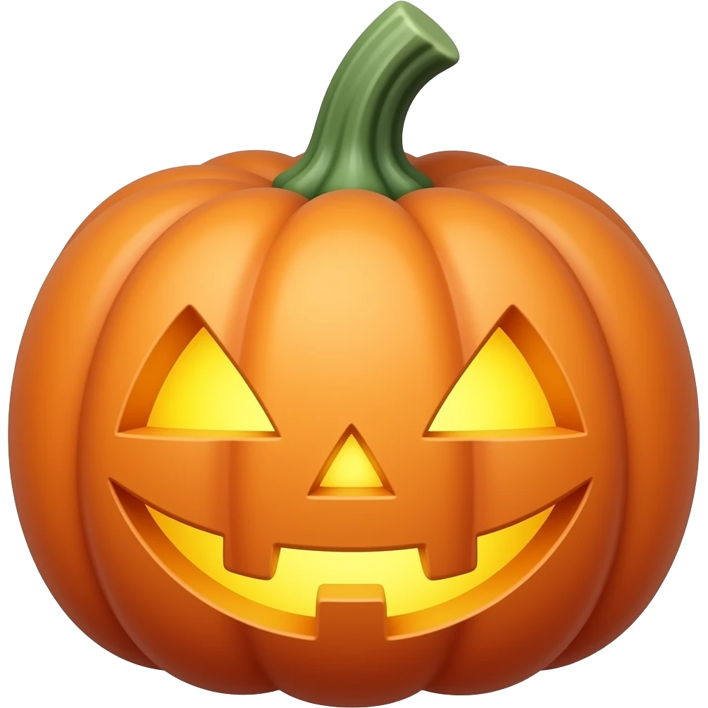 Pumpkin face emoji