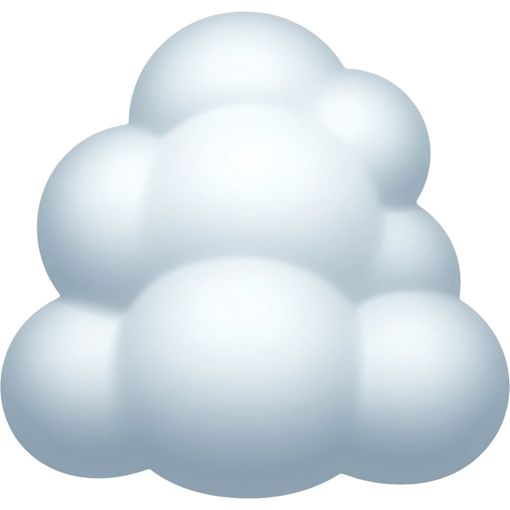 stratus cloud transparent background emoji