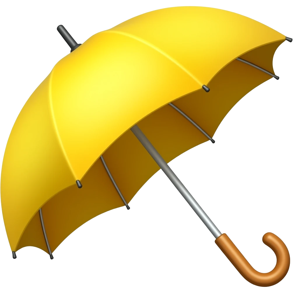 Guarda chuva amarelo emoji