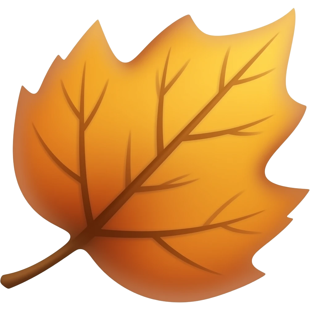 falling leaf emoji
