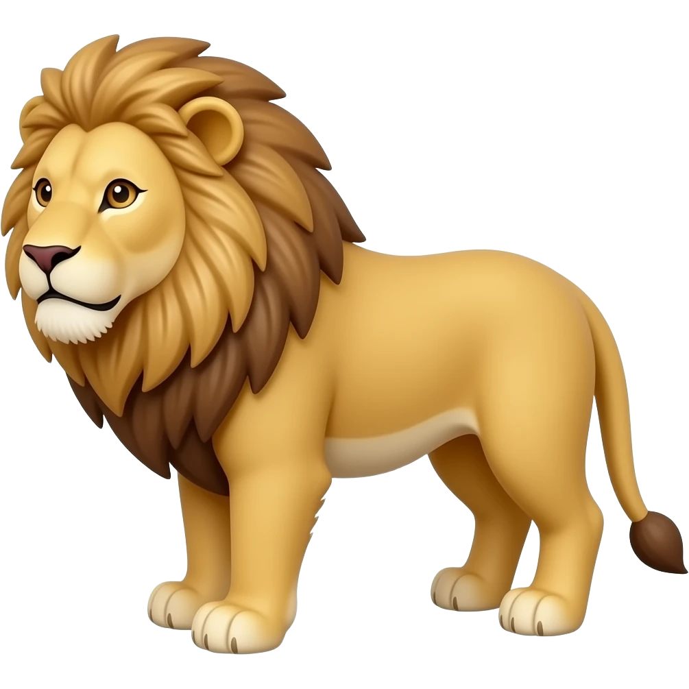 Lion made out of air emoji