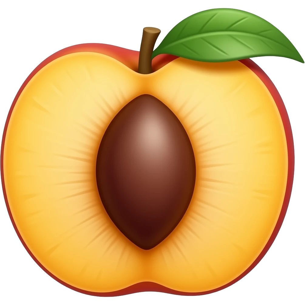 Peach mango emoji