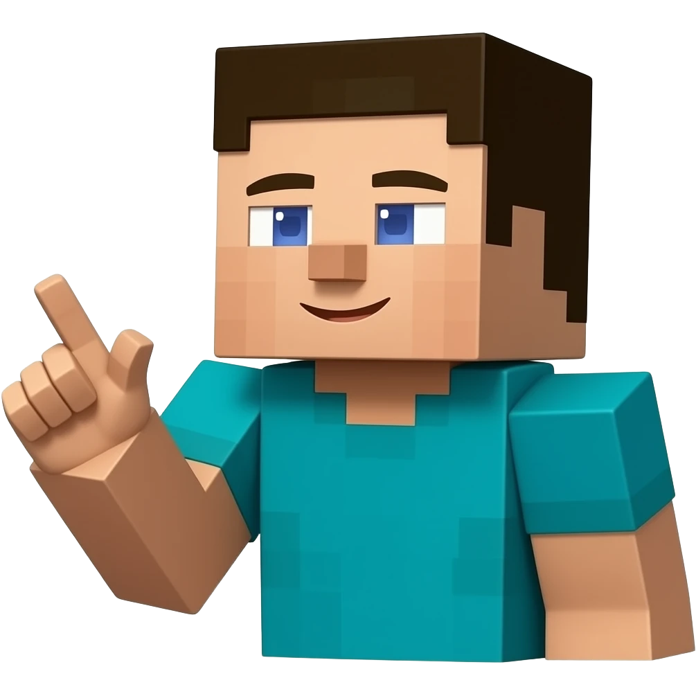 minecraft steve explaining talking emoji