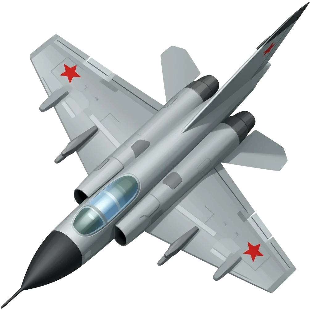 طائرة مقاتلة mig 25 emoji