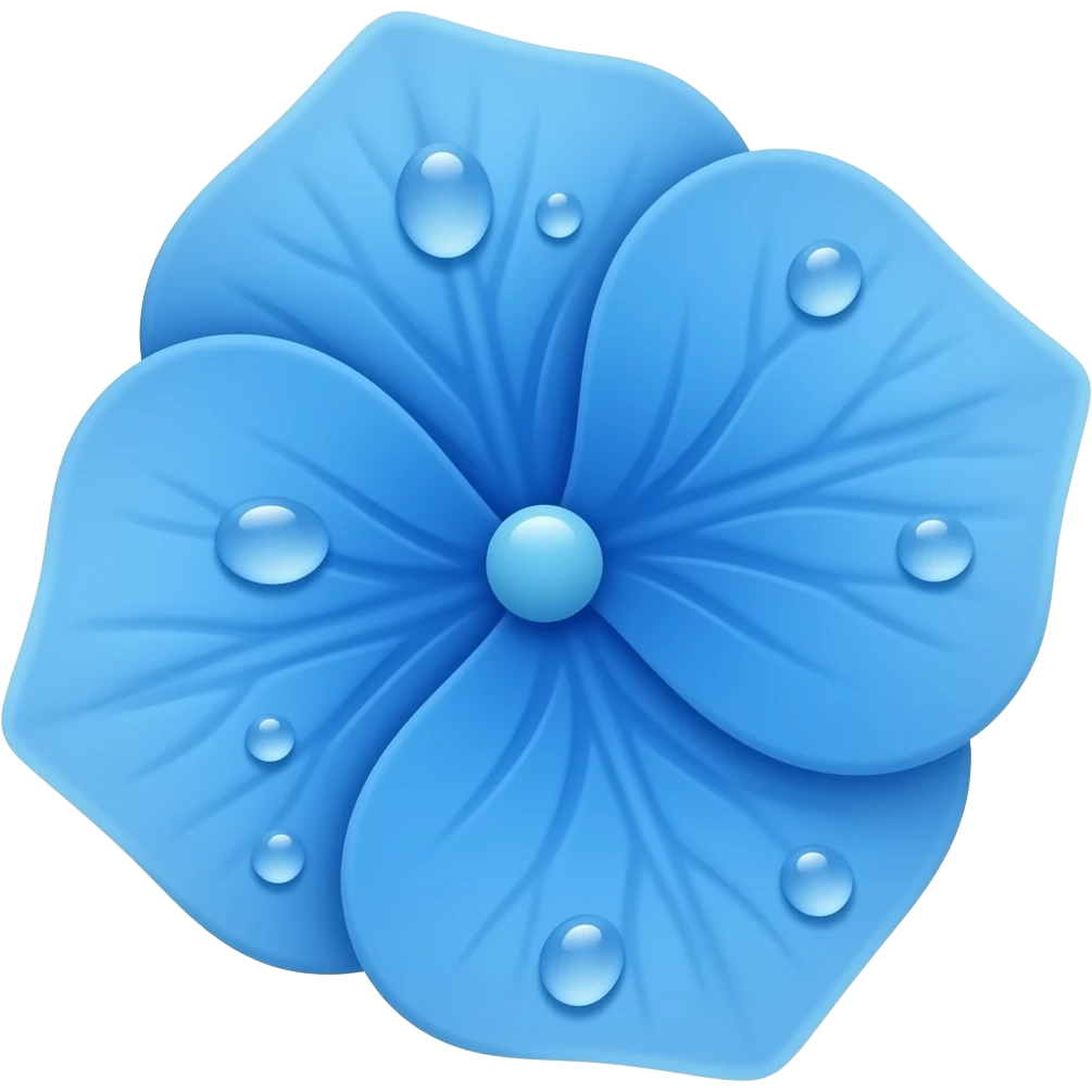 Hydrangea flower emoji