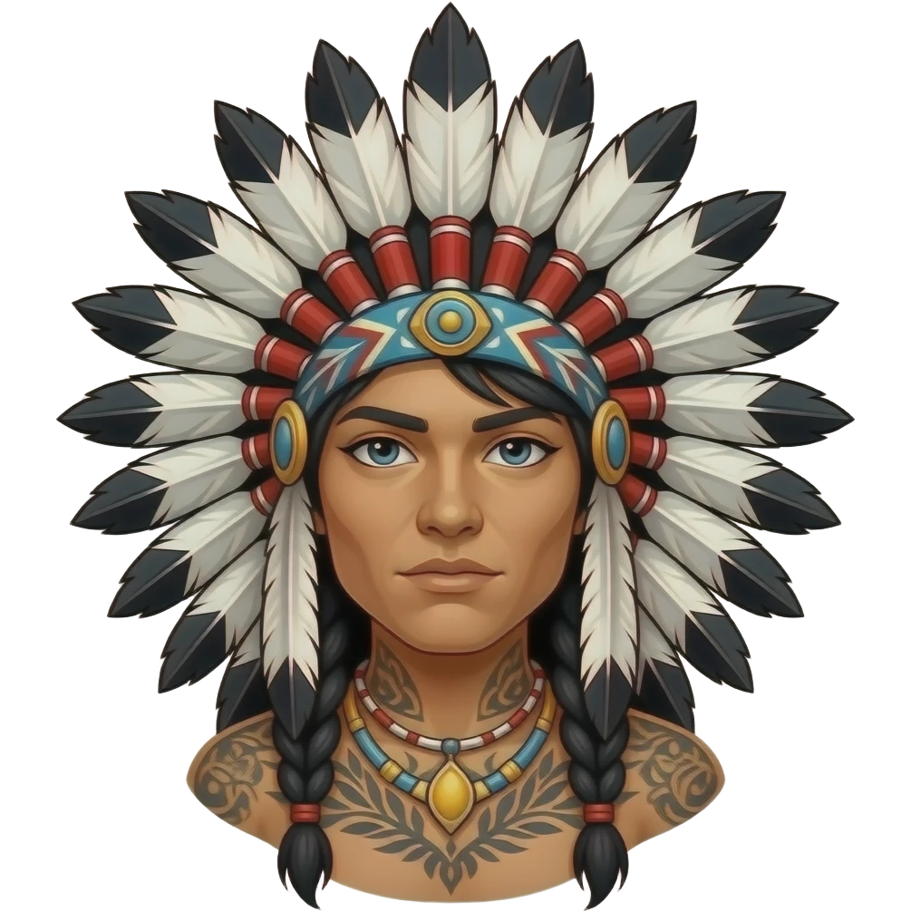apache tatoué emoji