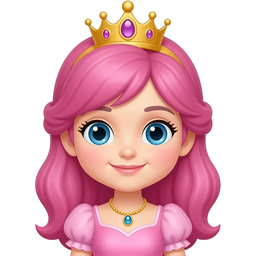 Cute pink primcess emoji